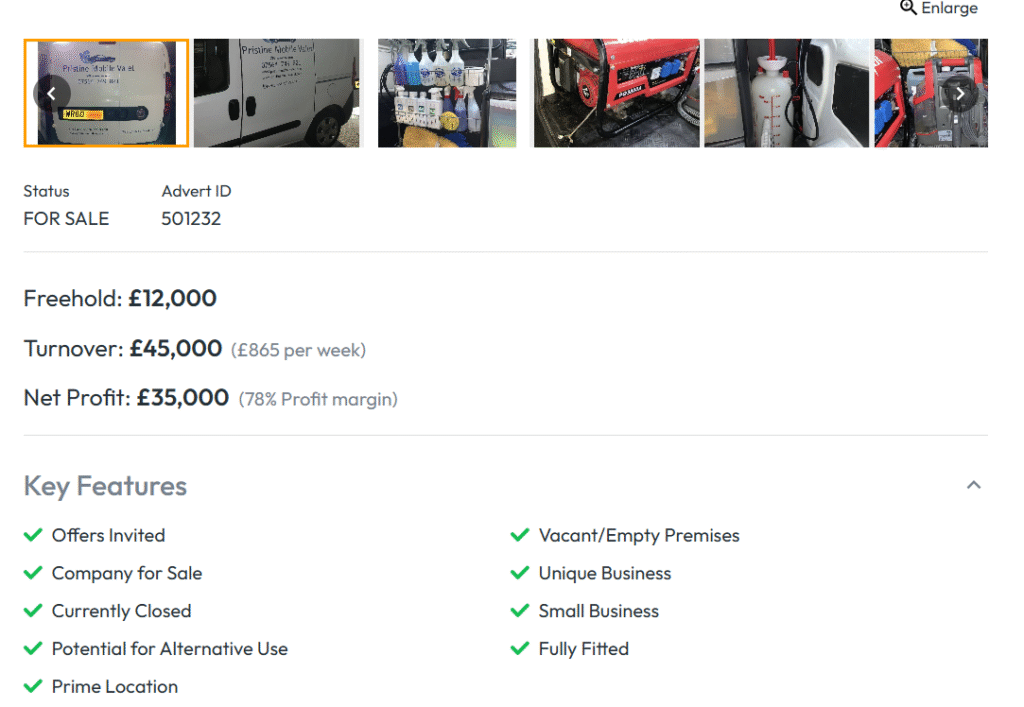 Mobile Valeting Business for Sale Image 2